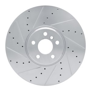 BMW M240i xDrive Brake Rotor (1) - Left Front - R1 Concepts - Drilled & Slotted - Silver - `16-`25 BMW M240i xDrive Brake Rotor (1) - Left Front - R1 Concepts - Drilled & Slotted - Silver - `16-`25